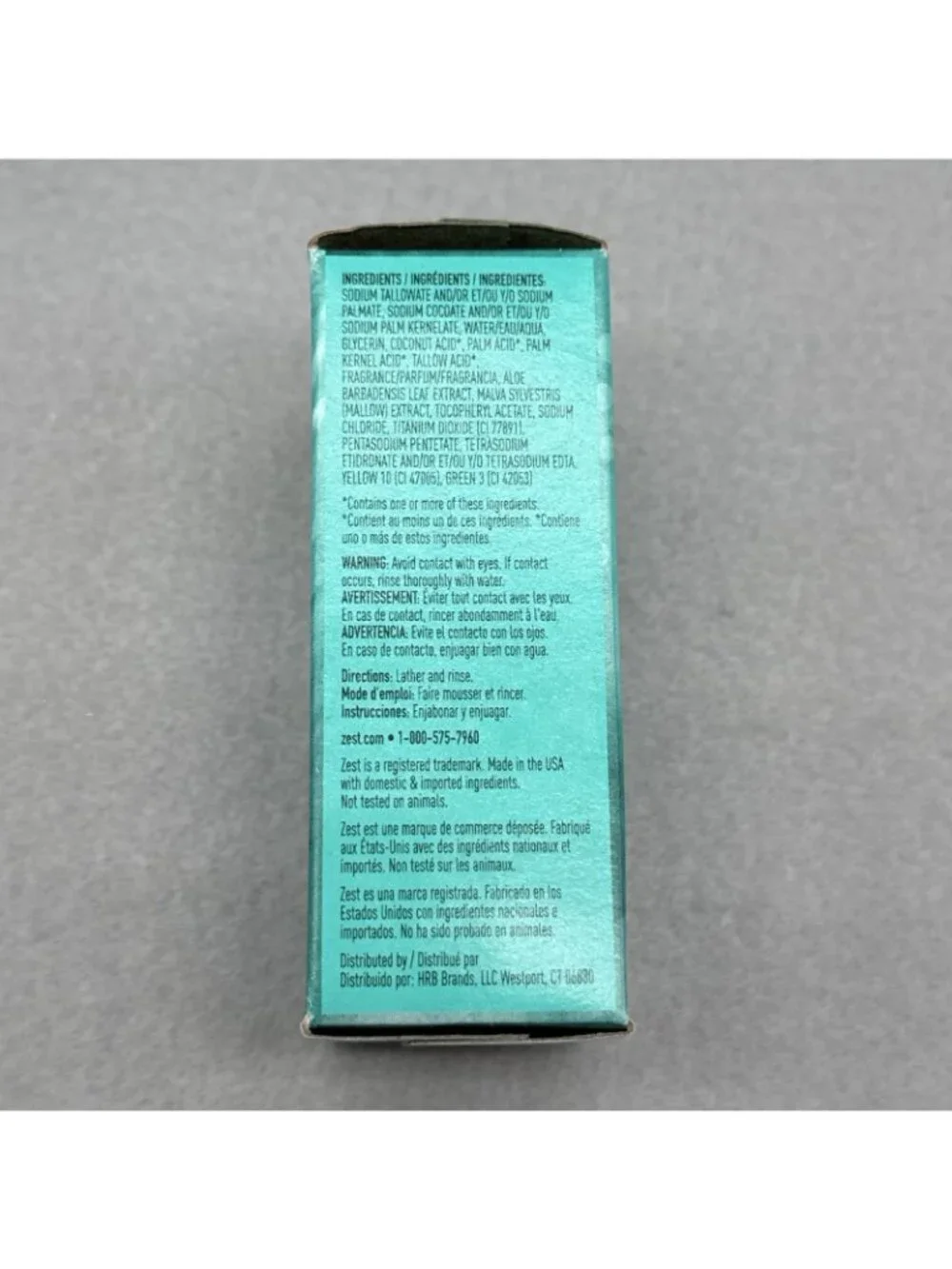 Zest Refreshing Aqua Vitamin E Deodorant Bar Soap 4 oz Bars Lot of 6